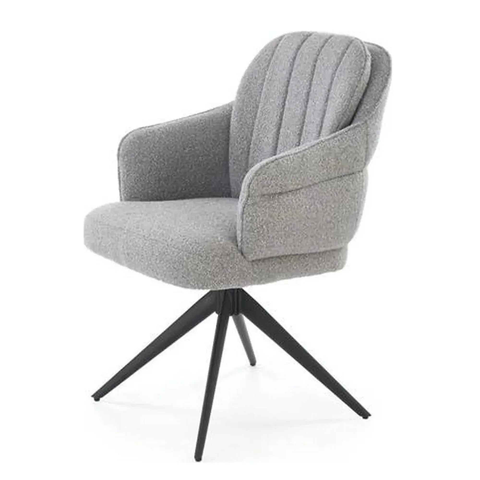 Scaun K570, gri/negru, stofa/otel, 61x70x92 cm
