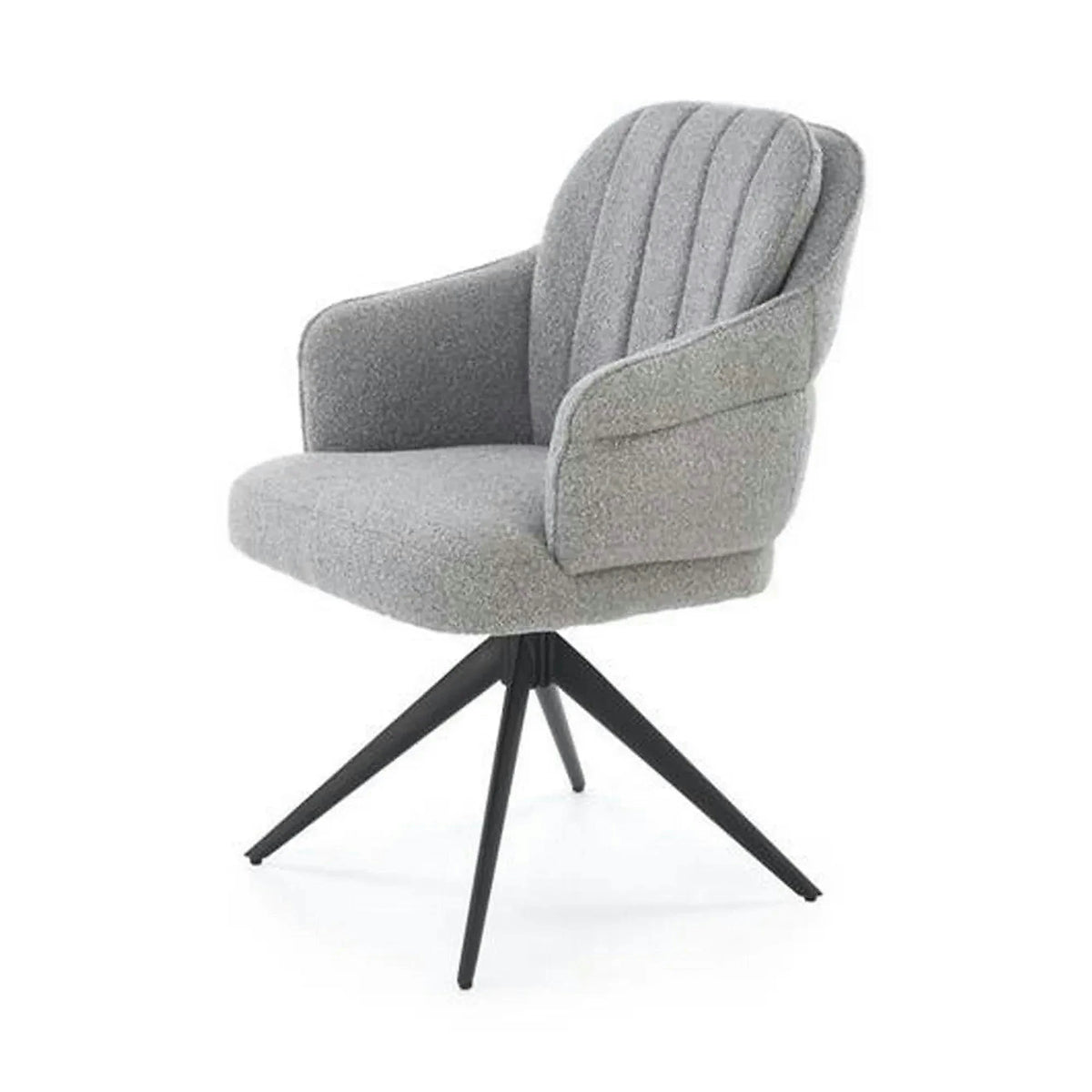 Scaun K570, gri/negru, stofa/otel, 61x70x92 cm