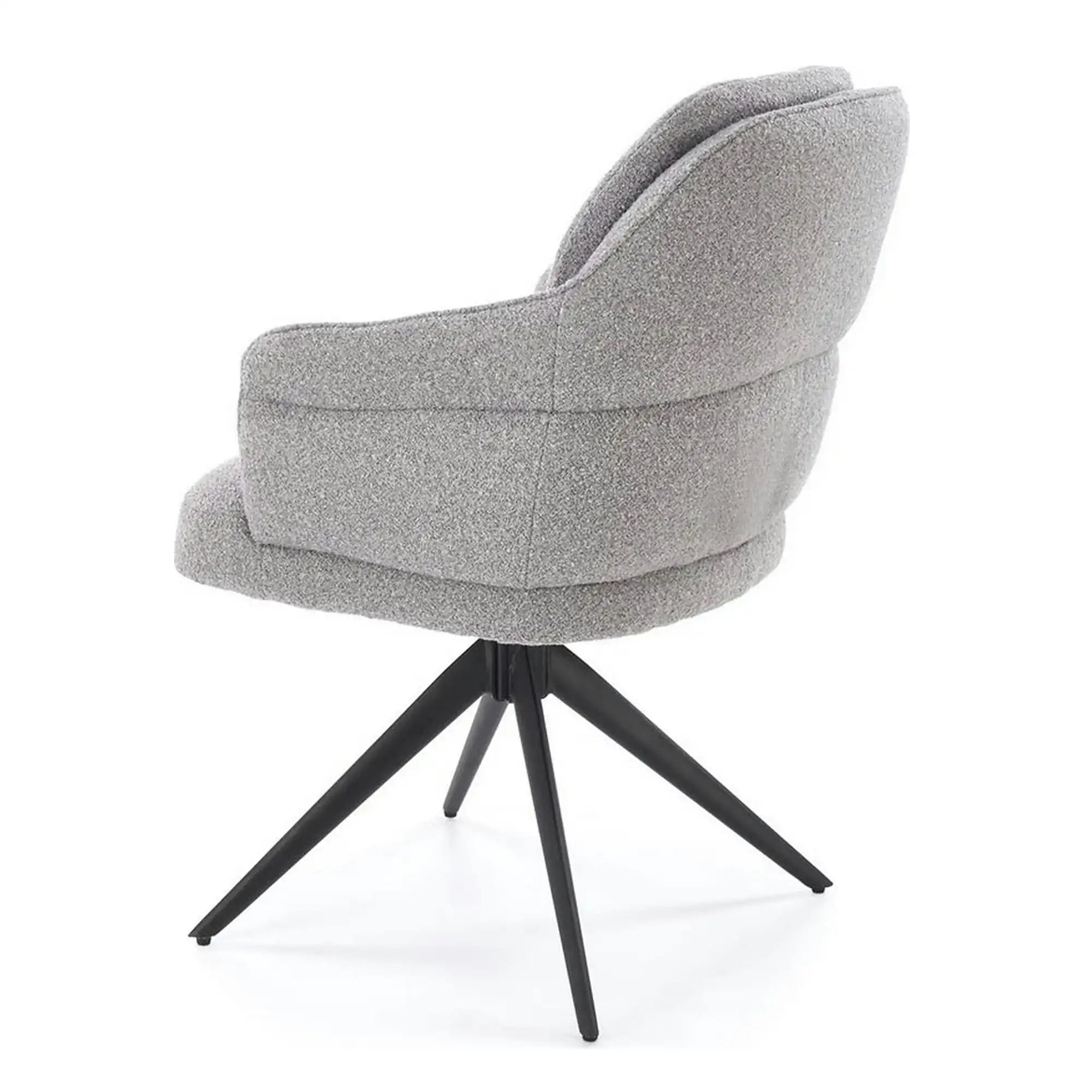 Scaun K570, gri/negru, stofa/otel, 61x70x92 cm