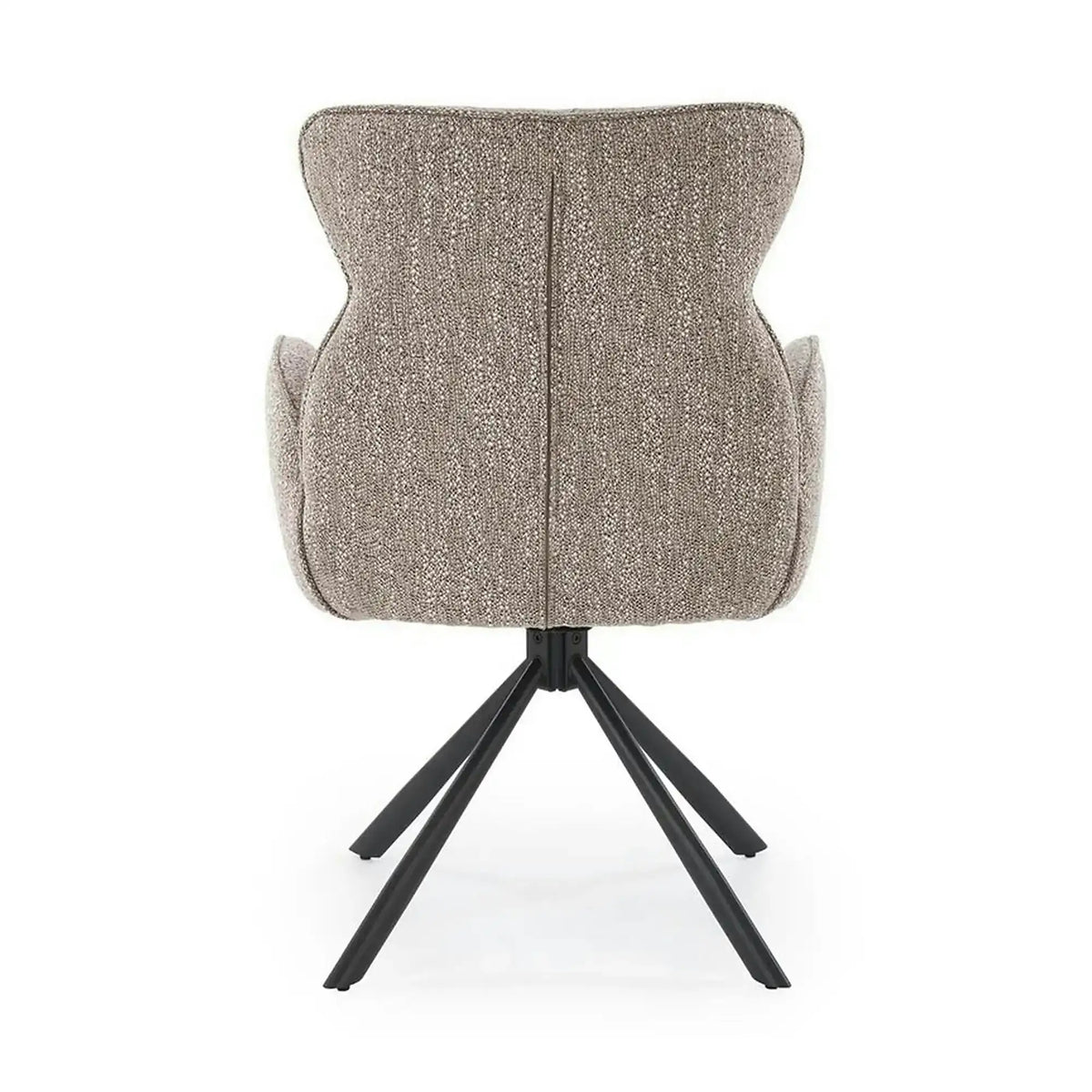 Scaun K571, bej inchis/negru, stofa clasica/otel, 63x64x93 cm