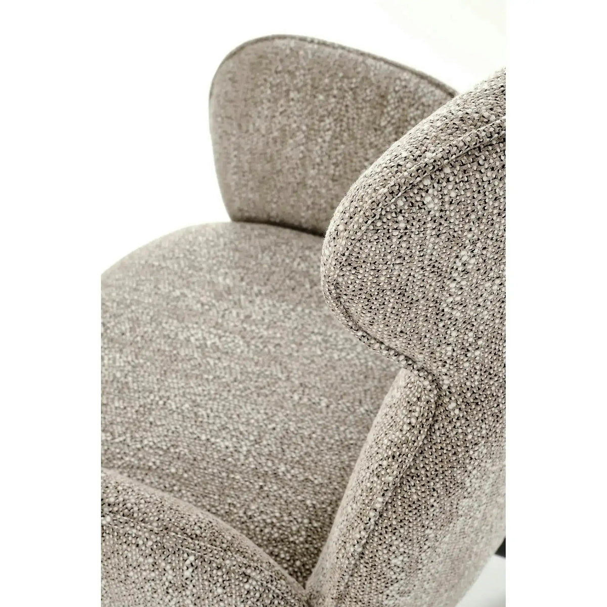 Scaun K571, bej inchis/negru, stofa clasica/otel, 63x64x93 cm
