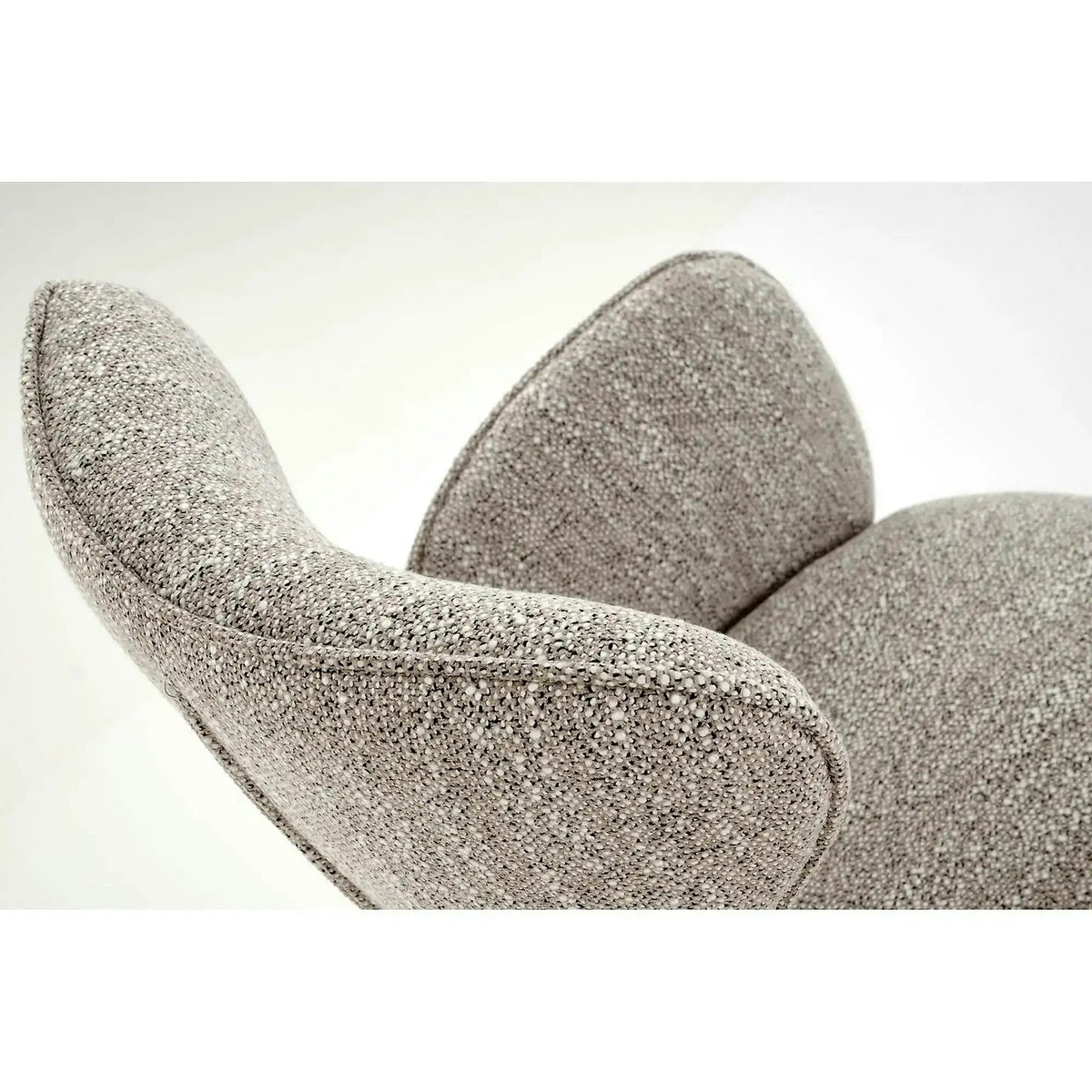 Scaun K571, bej inchis/negru, stofa clasica/otel, 63x64x93 cm