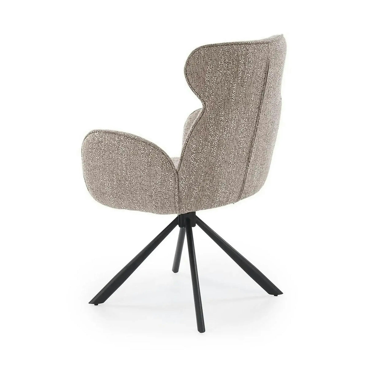 Scaun K571, bej inchis/negru, stofa clasica/otel, 63x64x93 cm