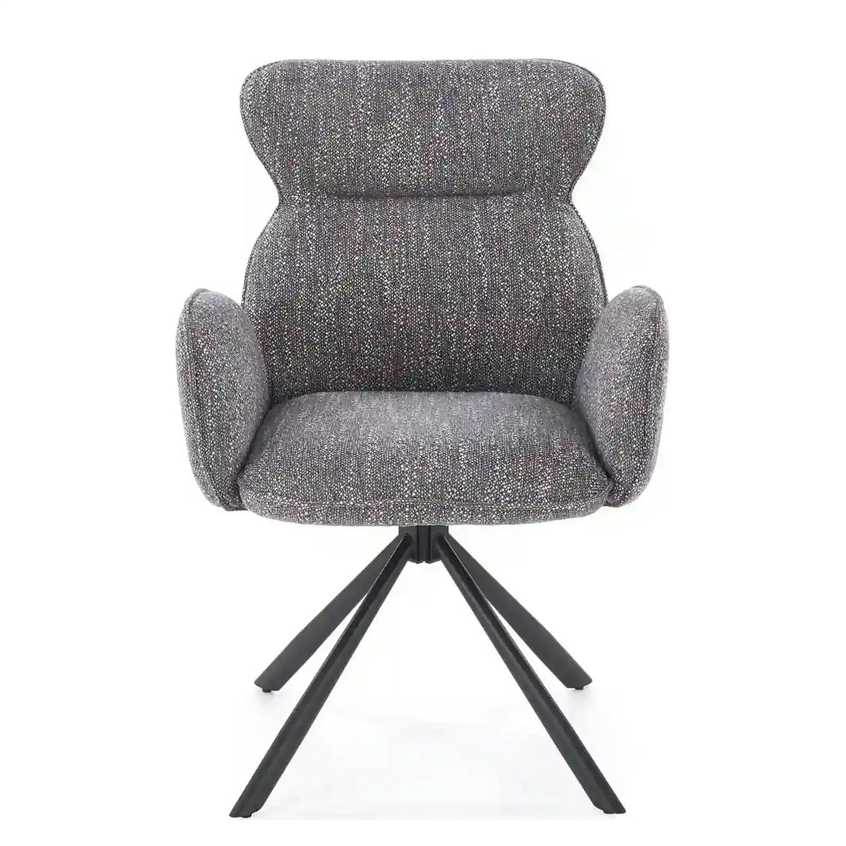 Scaun K571, gri/negru, stofa clasica/otel, 63x64x93 cm