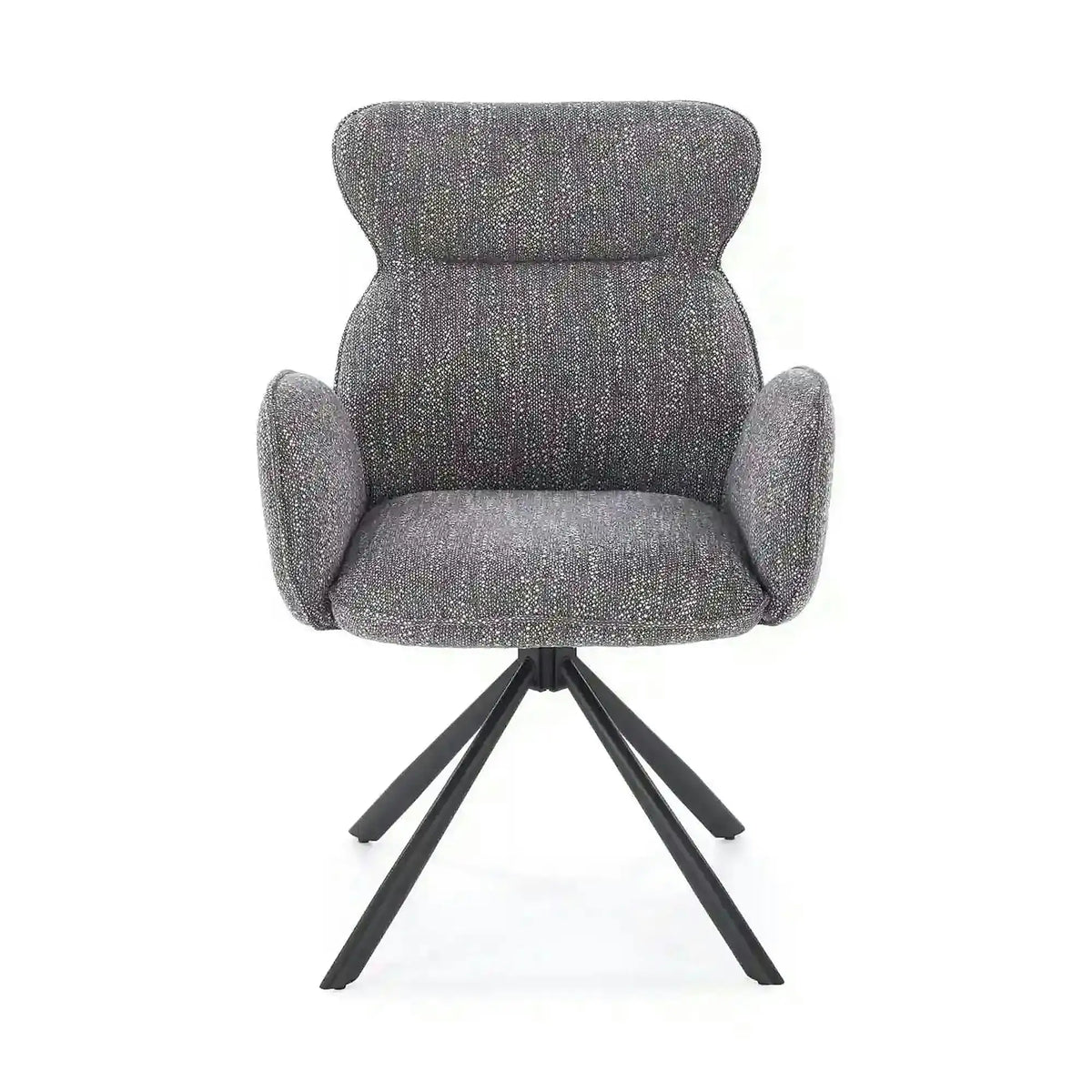 Scaun K571, gri/negru, stofa clasica/otel, 63x64x93 cm