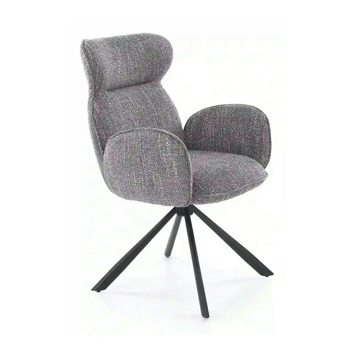 Scaun K571, gri/negru, stofa clasica/otel, 63x64x93 cm