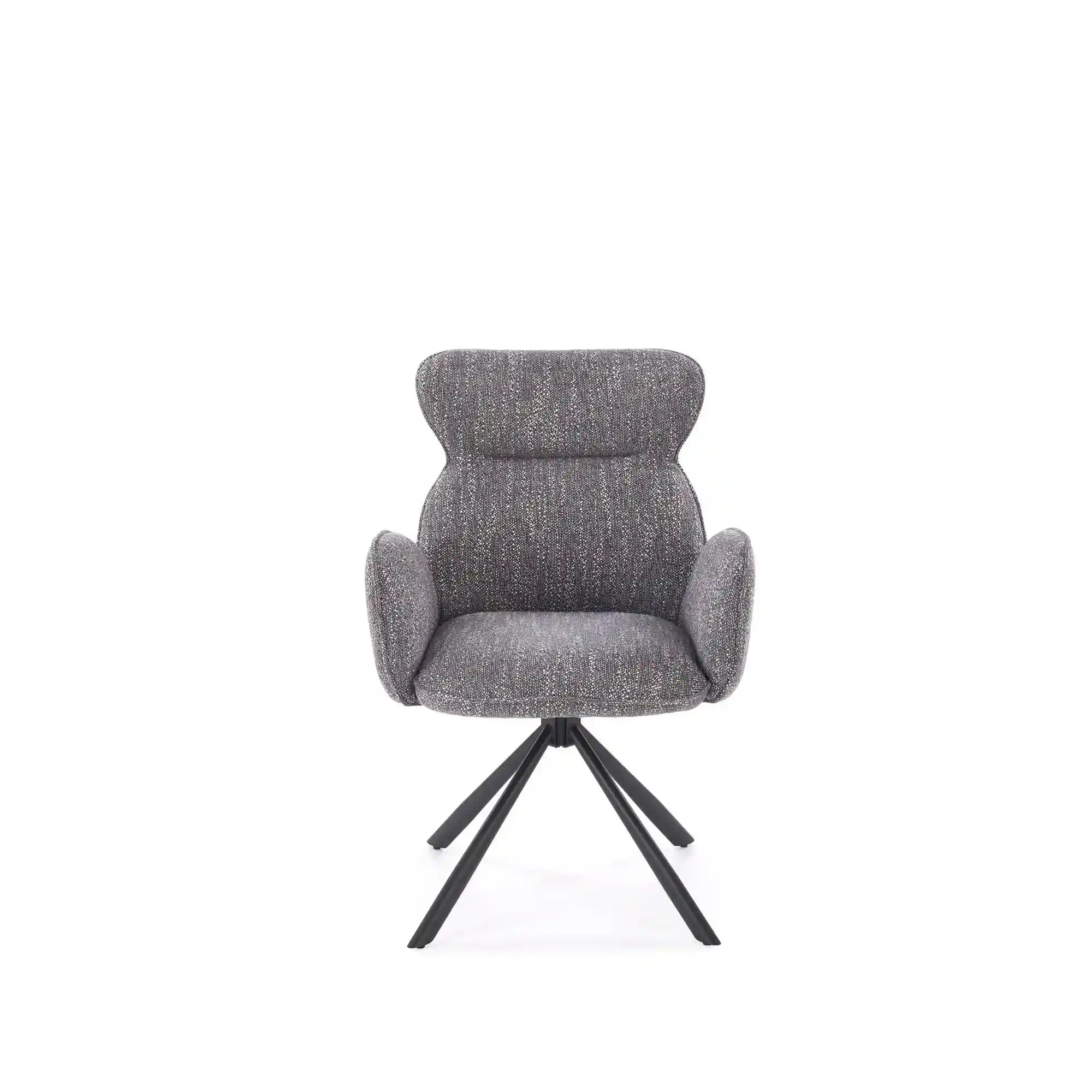Scaun K571, gri/negru, stofa clasica/otel, 63x64x93 cm