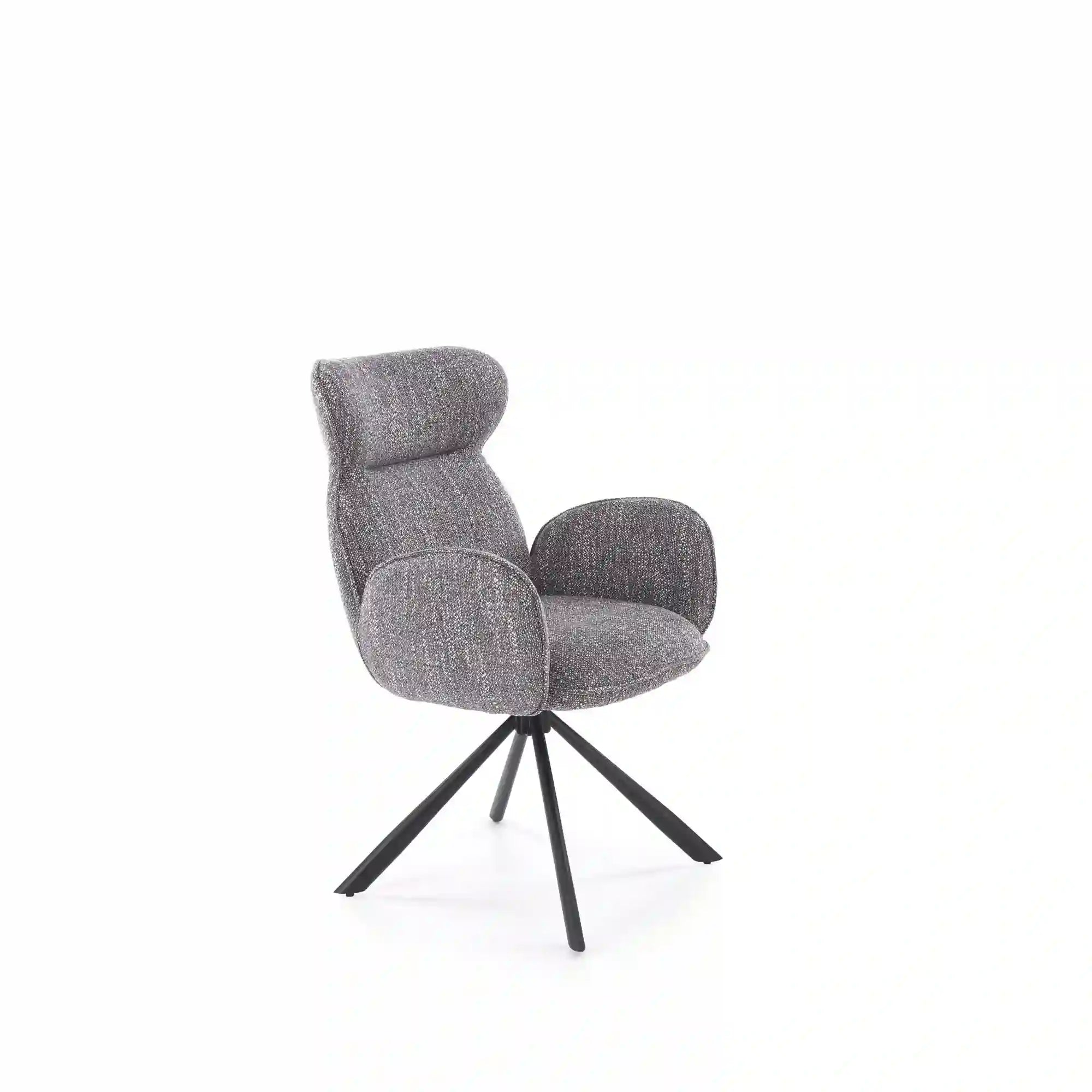 Scaun K571, gri/negru, stofa clasica/otel, 63x64x93 cm