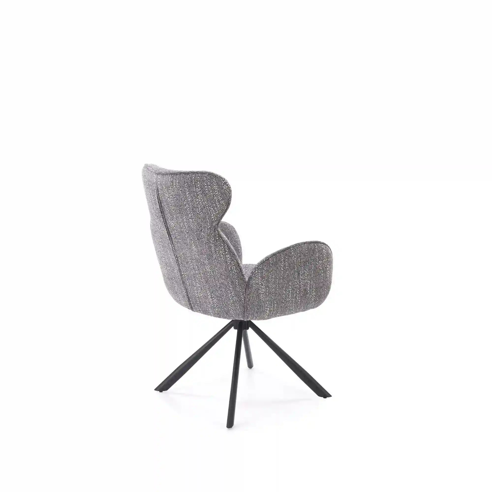 Scaun K571, gri/negru, stofa clasica/otel, 63x64x93 cm