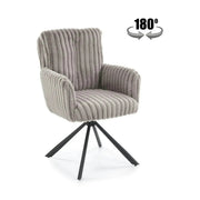 Scaun K572, gri - Vito 07, blana articiala/otel, 62x68x93 cm