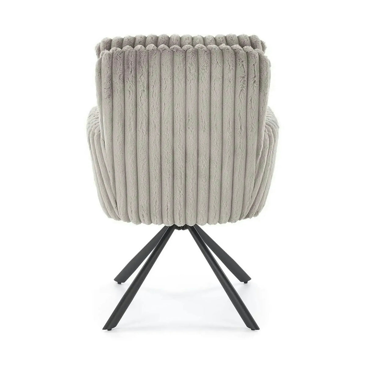 Scaun K572, gri - Vito 07, blana articiala/otel, 62x68x93 cm
