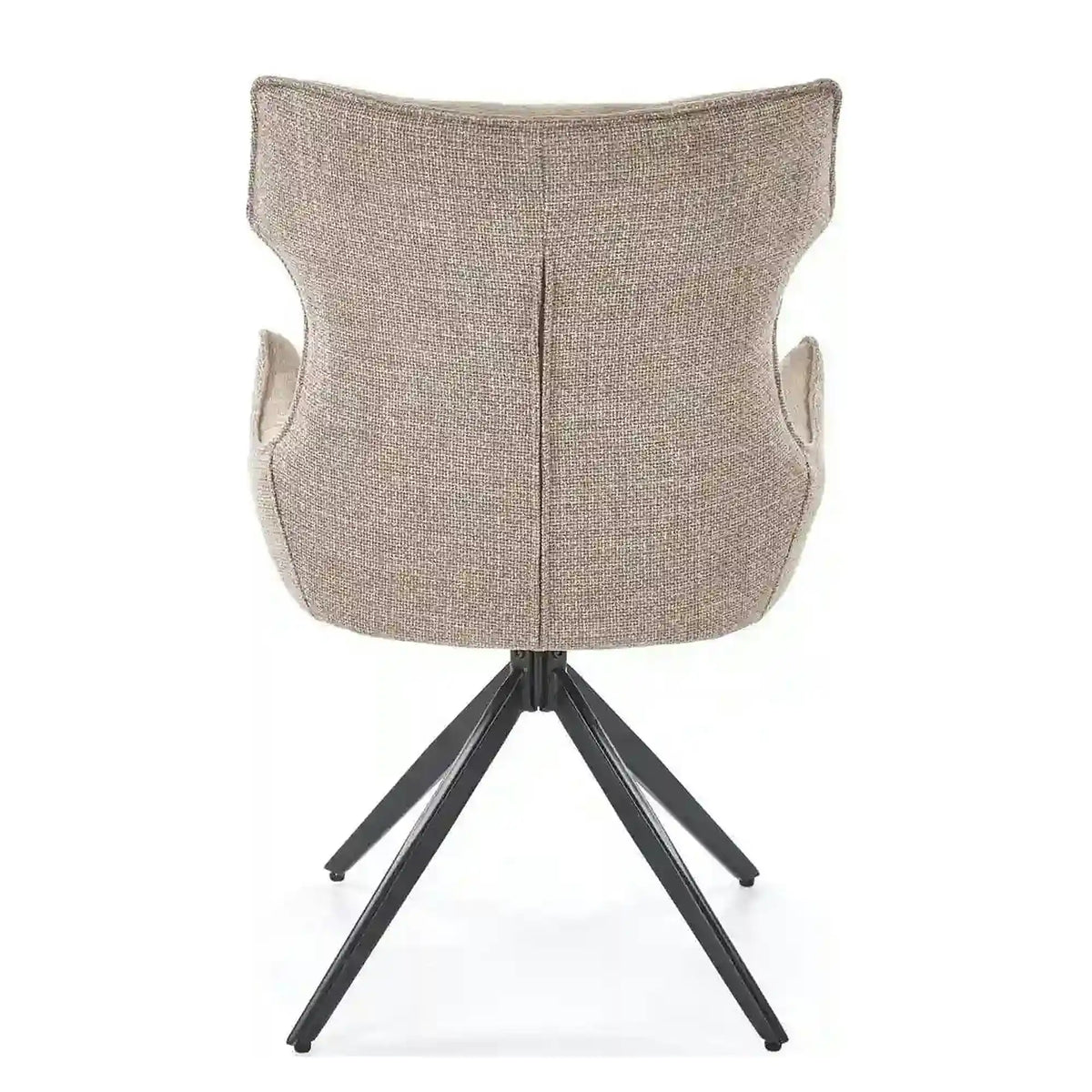 Scaun K573, bej/negru, stofa clasica/otel, 55x64x88 cm