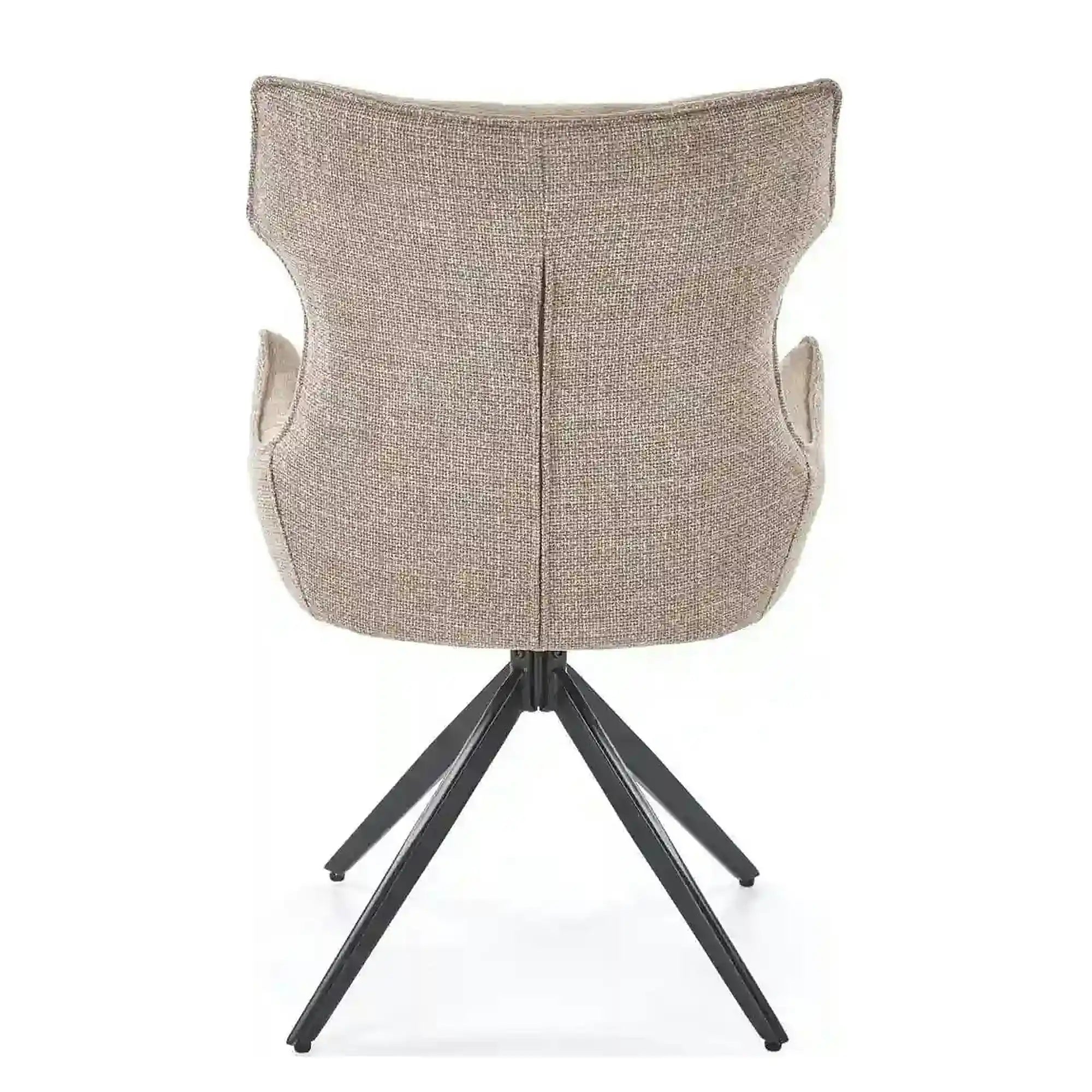 Scaun K573, bej/negru, stofa clasica/otel, 55x64x88 cm
