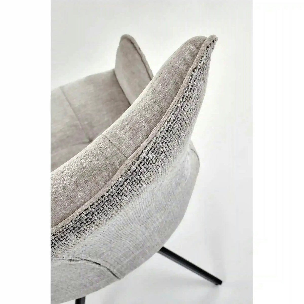 Scaun K573, gri/negru, stofa clasica/otel, 55x64x88 cm