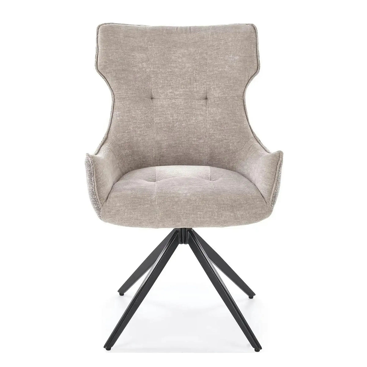 Scaun K573, gri/negru, stofa clasica/otel, 55x64x88 cm