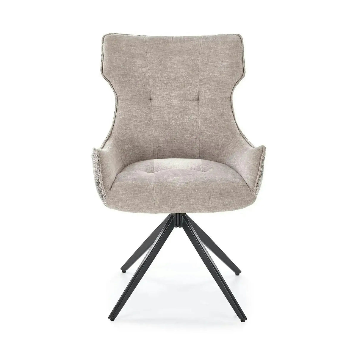 Scaun K573, gri/negru, stofa clasica/otel, 55x64x88 cm
