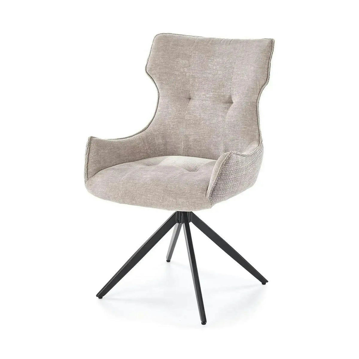 Scaun K573, gri/negru, stofa clasica/otel, 55x64x88 cm
