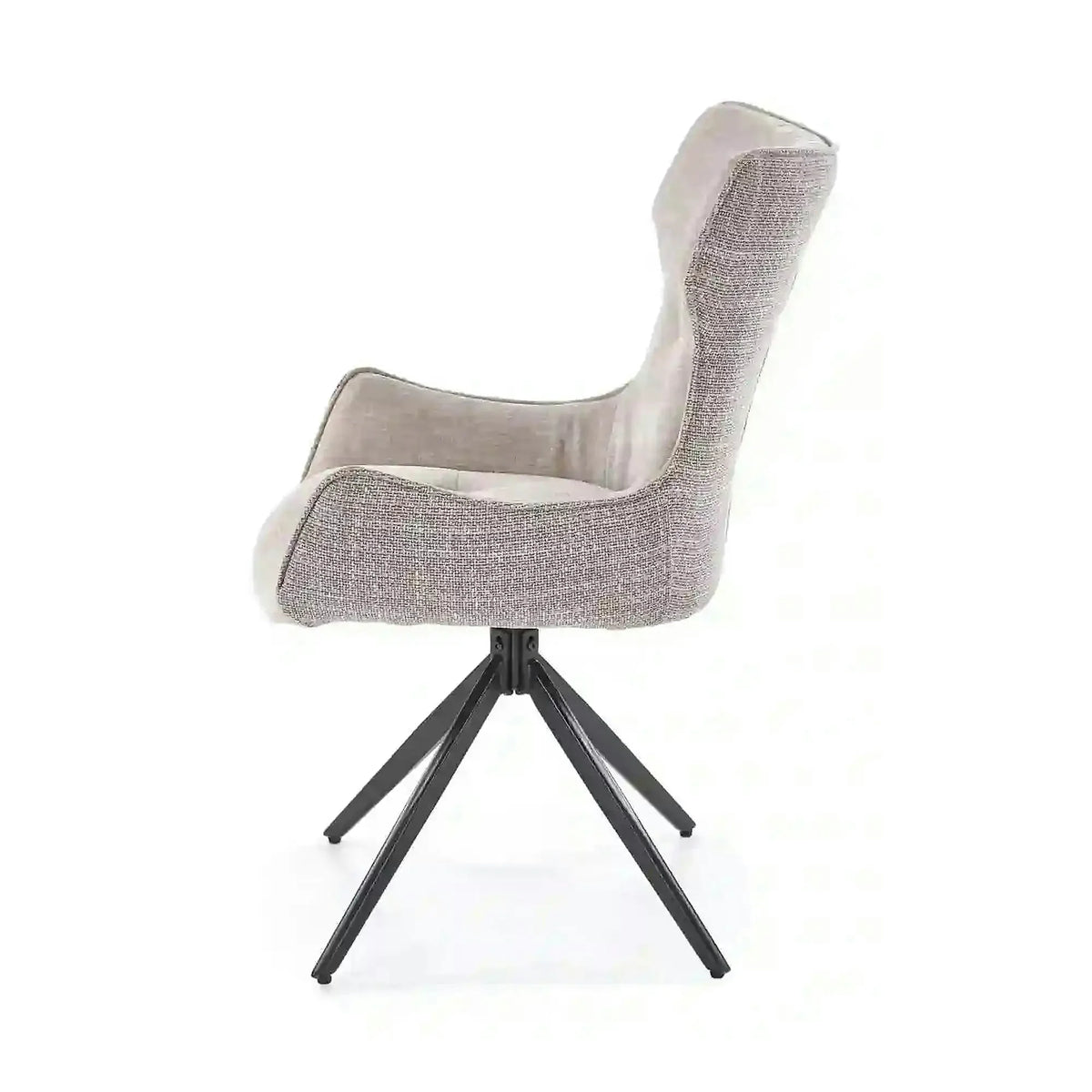 Scaun K573, gri/negru, stofa clasica/otel, 55x64x88 cm