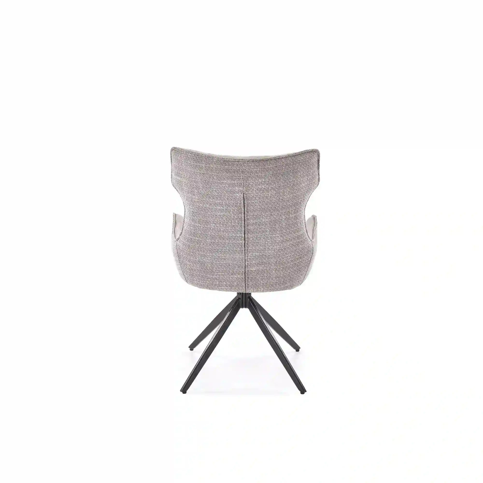 Scaun K573, gri/negru, stofa clasica/otel, 55x64x88 cm