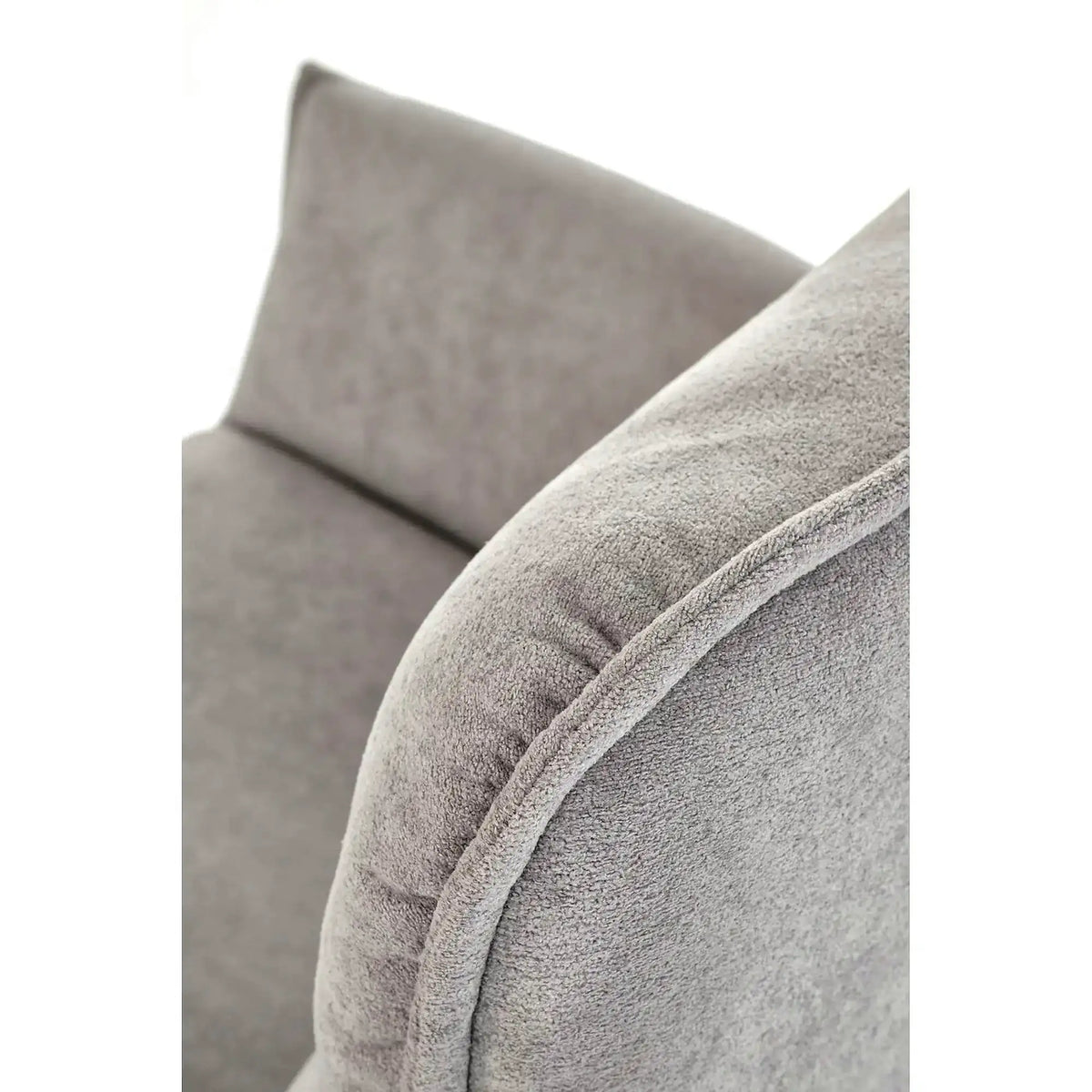 Scaun K574, gri/negru, stofa catifelata/otel, 60x60x88 cm
