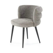 Scaun K575, gri - Cremona 96, stofa catifelata/otel, 62x64x79 cm