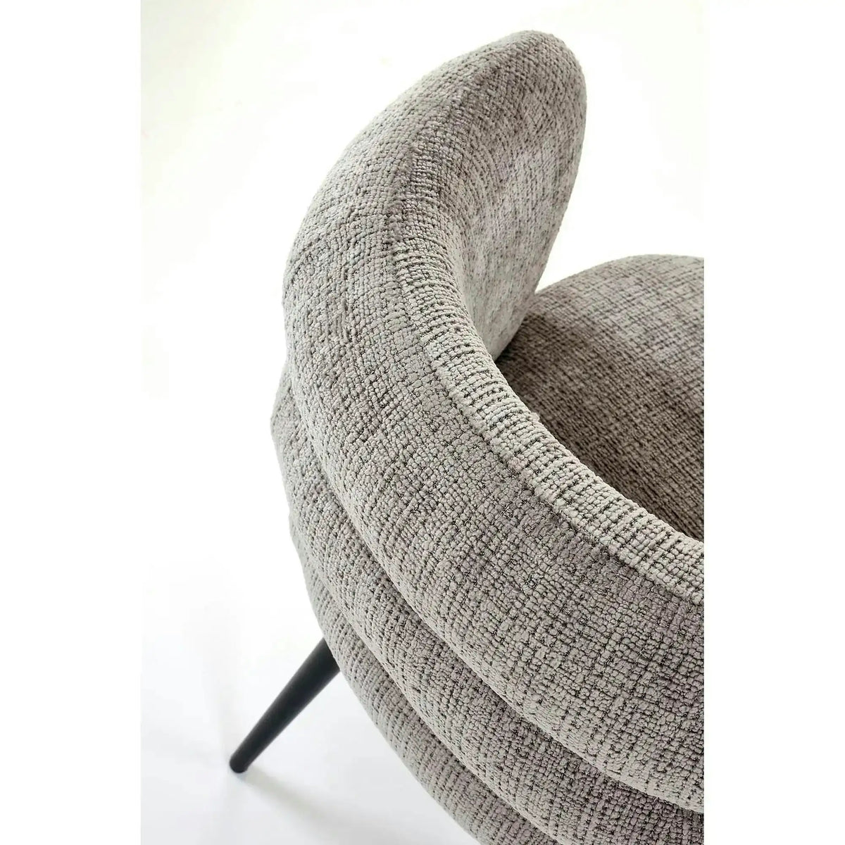 Scaun K575, gri - Cremona 96, stofa catifelata/otel, 62x64x79 cm