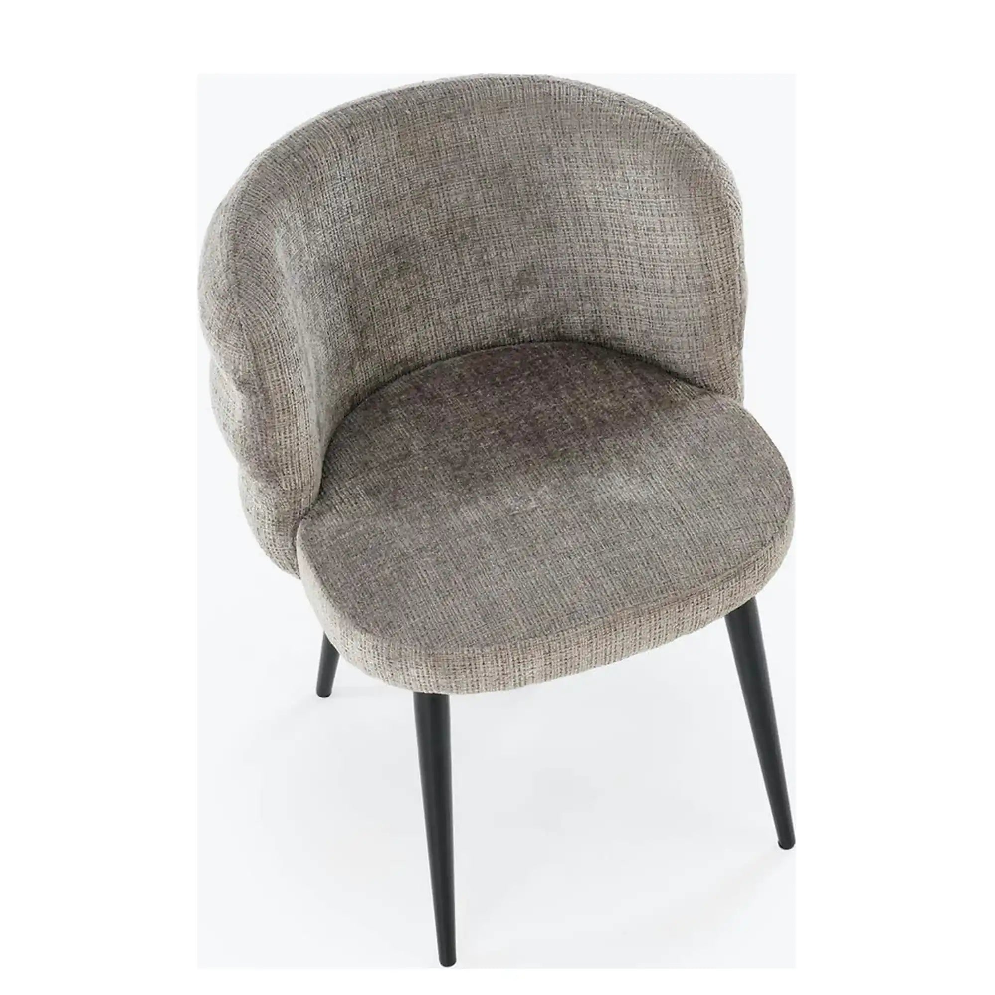 Scaun K575, gri - Cremona 96, stofa catifelata/otel, 62x64x79 cm