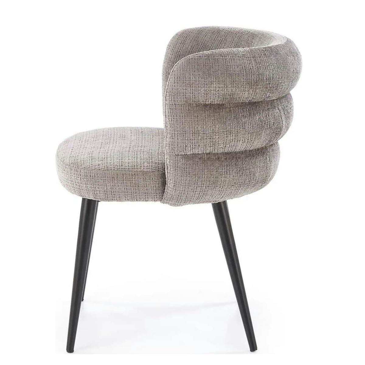 Scaun K575, gri - Cremona 96, stofa catifelata/otel, 62x64x79 cm