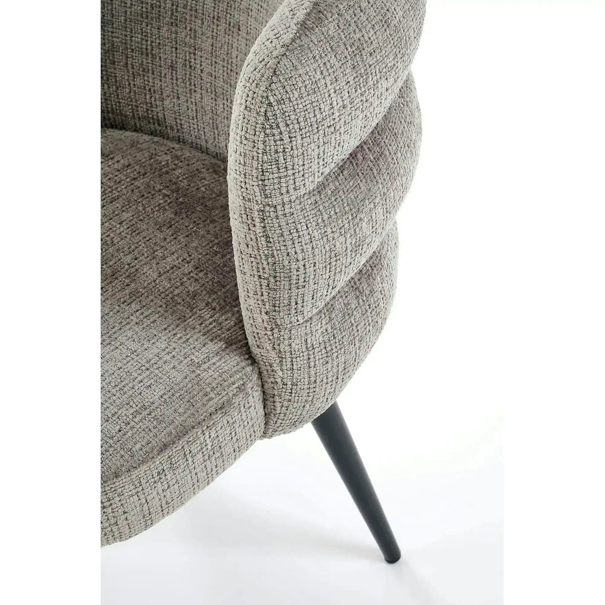 Scaun K575, gri - Cremona 96, stofa catifelata/otel, 62x64x79 cm