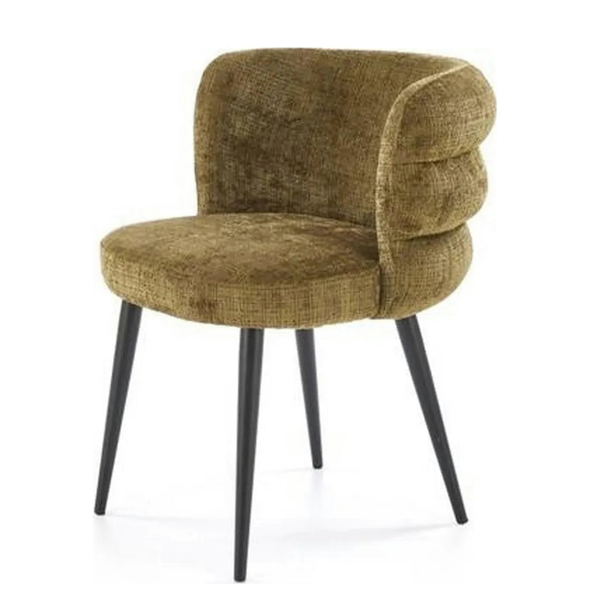 Scaun K575, verde olive - Cremona 38, stofa catifelata/otel, 62x64x79 cm