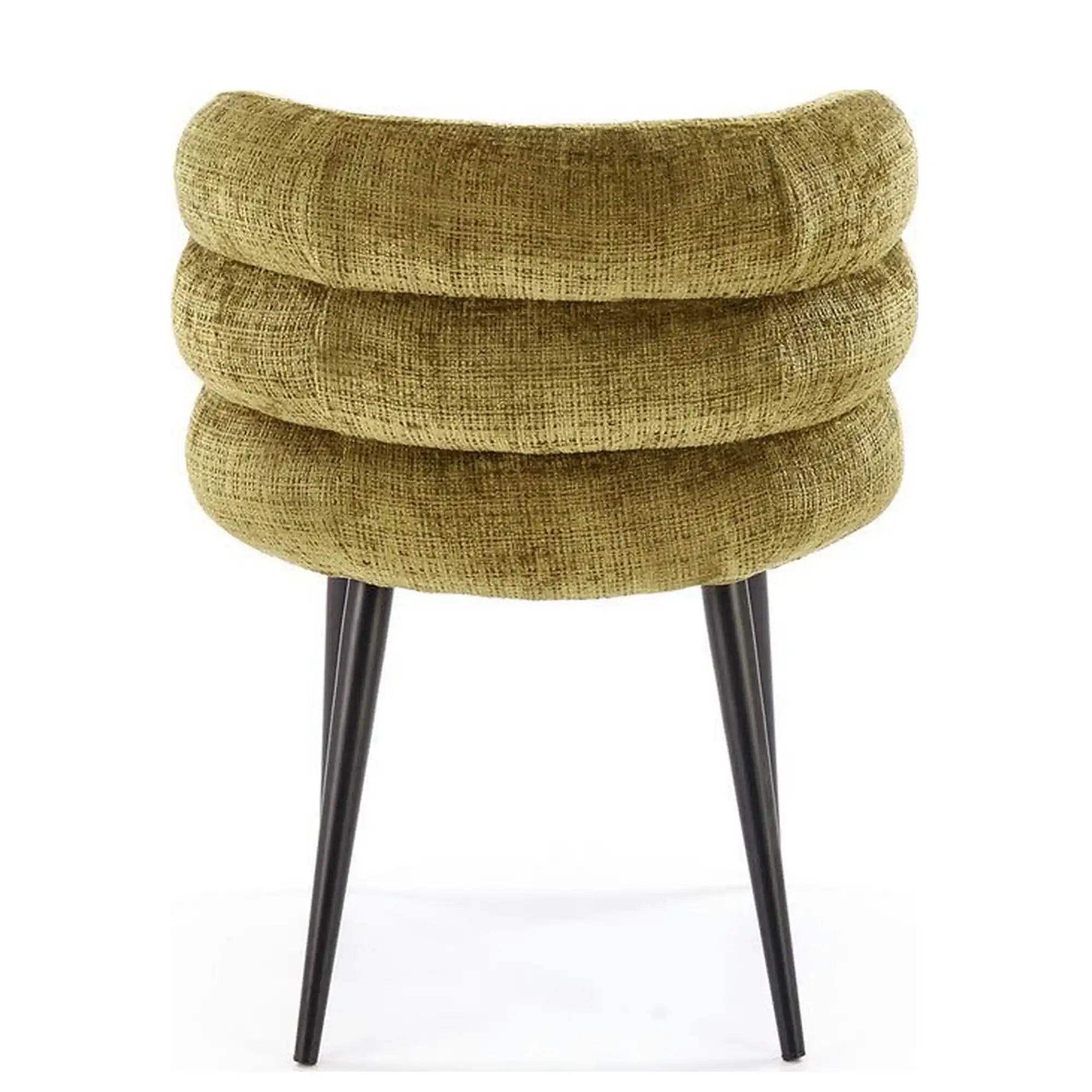 Scaun K575, verde olive - Cremona 38, stofa catifelata/otel, 62x64x79 cm