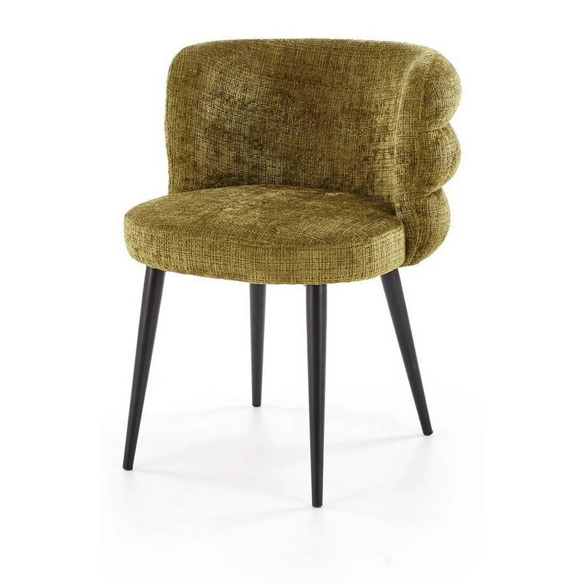 Scaun K575, verde olive - Cremona 38, stofa catifelata/otel, 62x64x79 cm