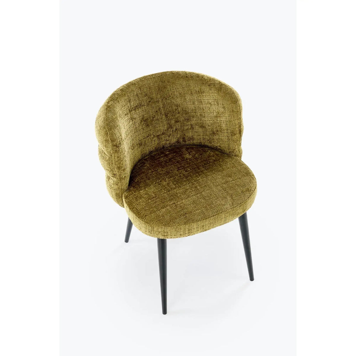 Scaun K575, verde olive - Cremona 38, stofa catifelata/otel, 62x64x79 cm