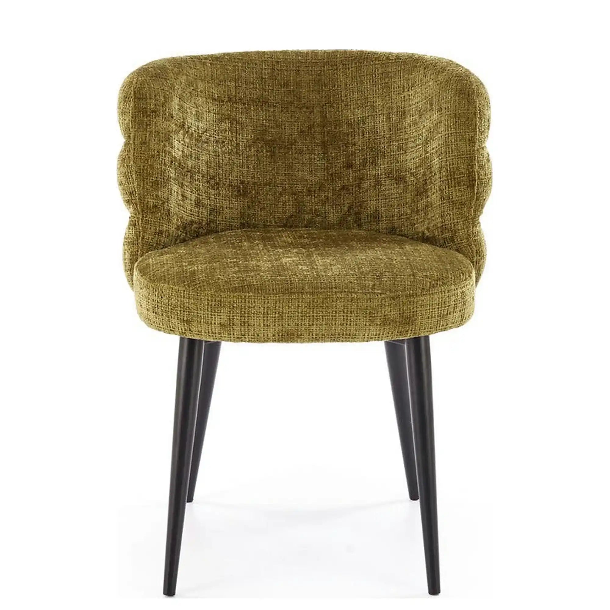 Scaun K575, verde olive - Cremona 38, stofa catifelata/otel, 62x64x79 cm