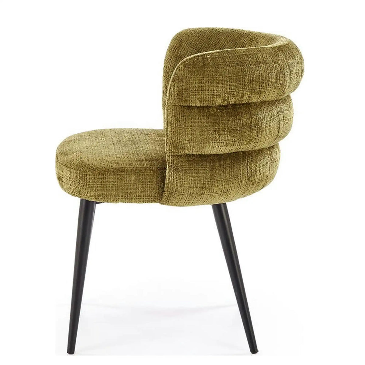 Scaun K575, verde olive - Cremona 38, stofa catifelata/otel, 62x64x79 cm