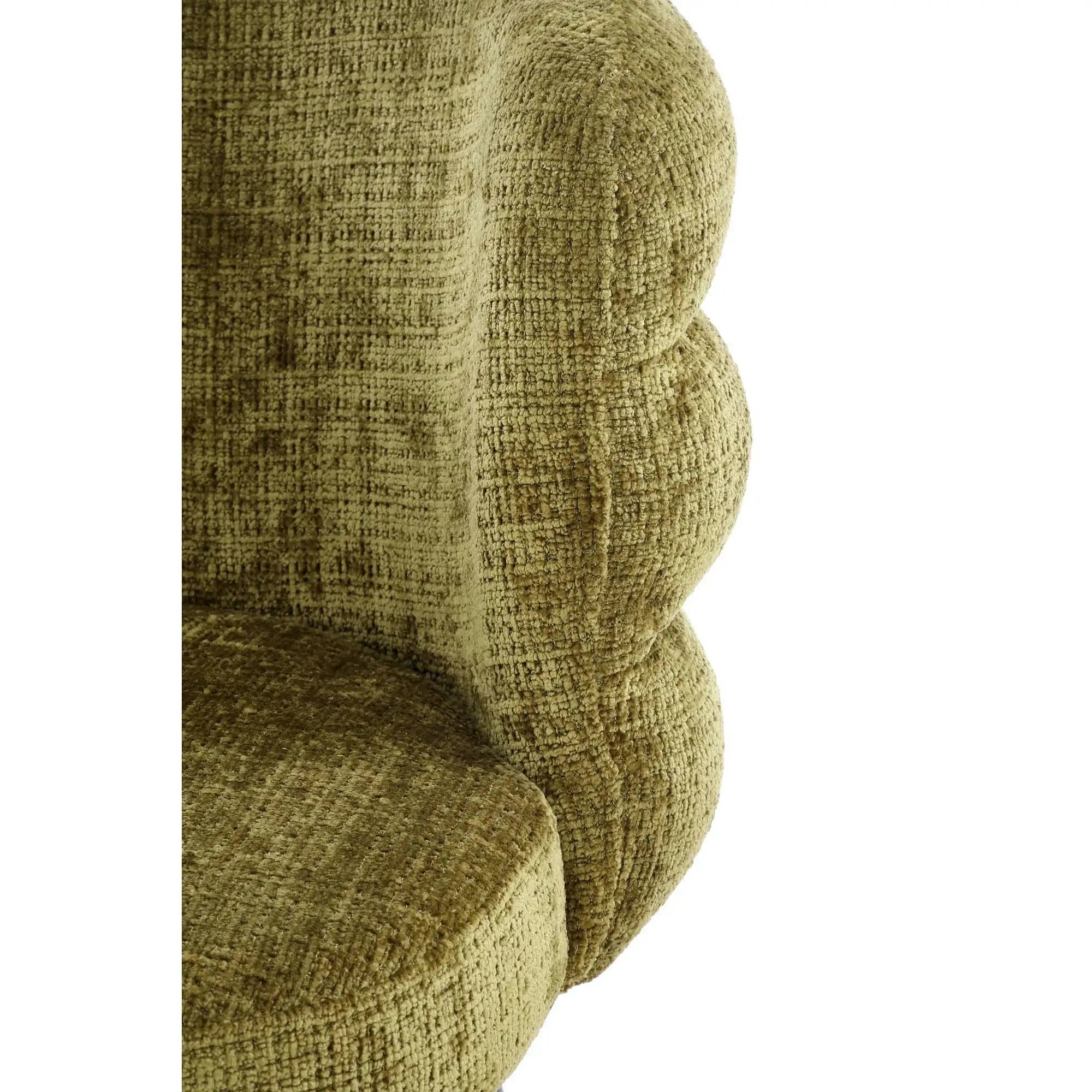 Scaun K575, verde olive - Cremona 38, stofa catifelata/otel, 62x64x79 cm