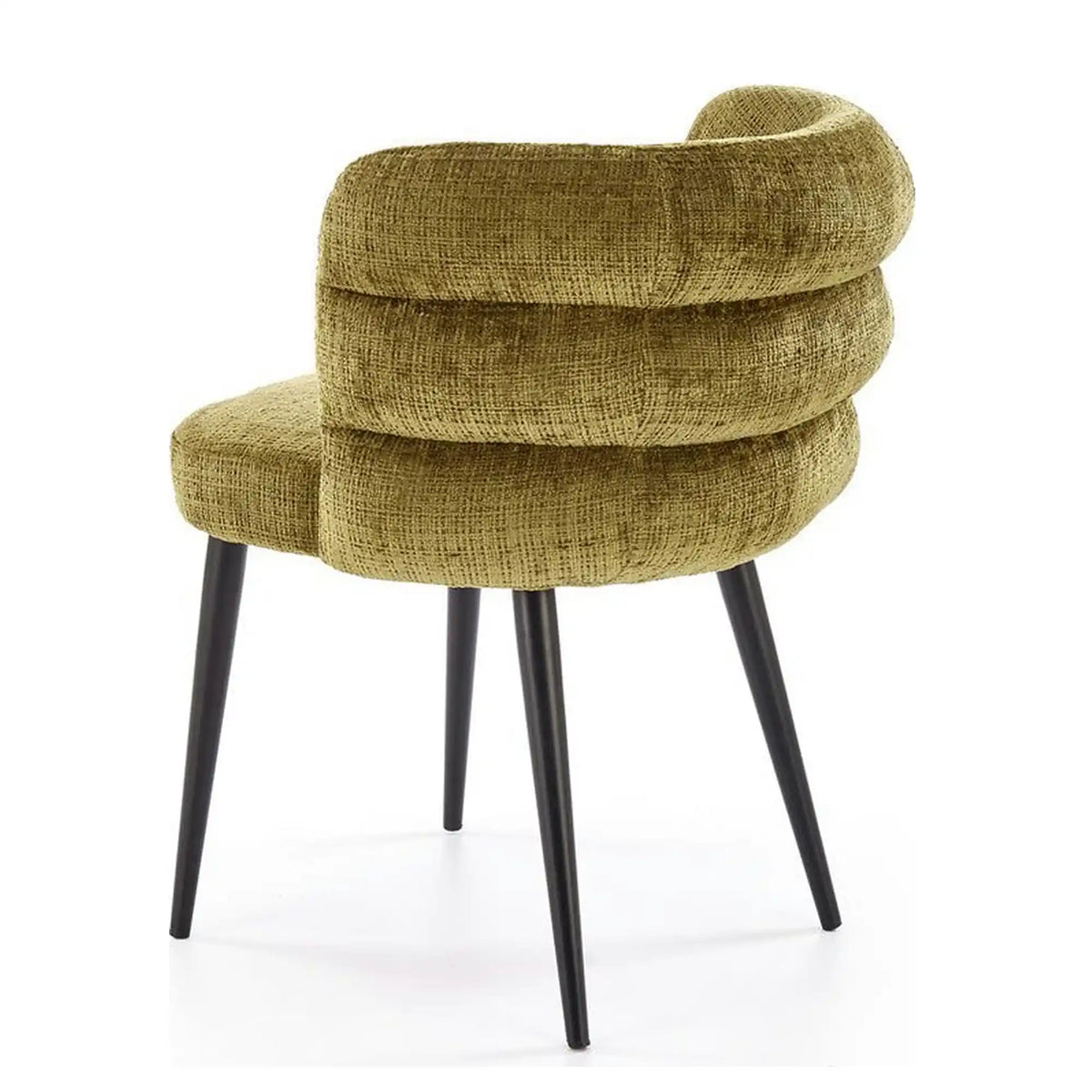 Scaun K575, verde olive - Cremona 38, stofa catifelata/otel, 62x64x79 cm
