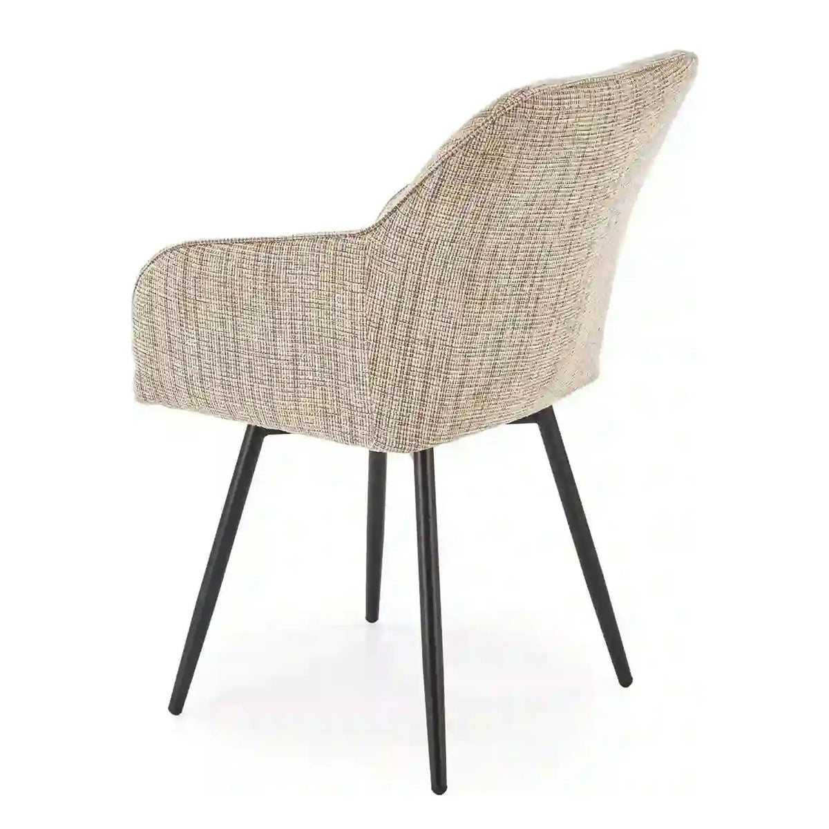 Scaun K576, bej/negru, stofa clasica/otel, 54x60x85 cm