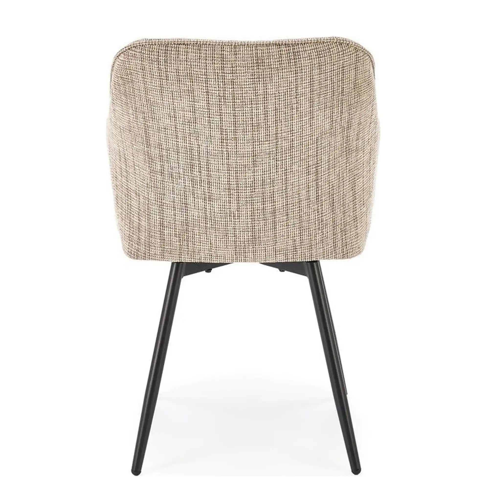 Scaun K576, bej/negru, stofa clasica/otel, 54x60x85 cm