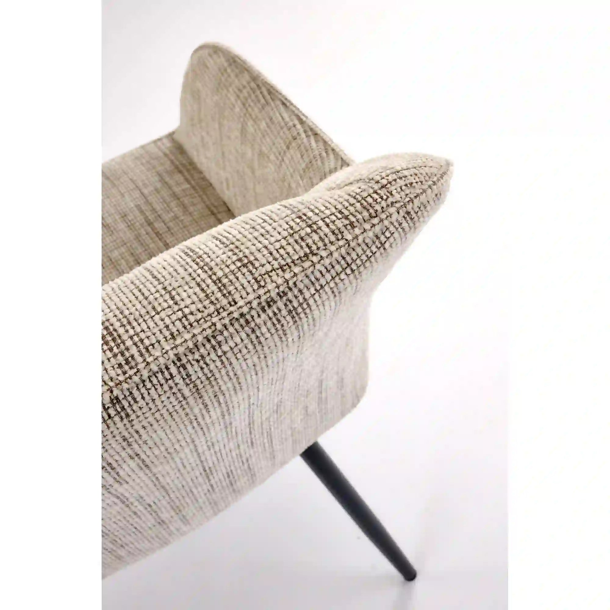 Scaun K576, bej/negru, stofa clasica/otel, 54x60x85 cm