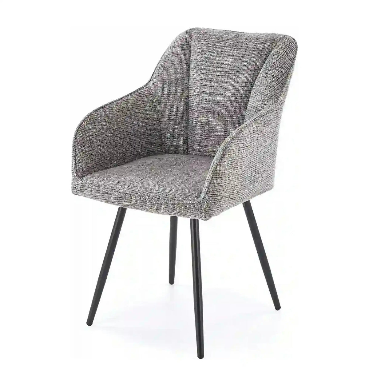 Scaun K576, gri/negru, stofa clasica/otel, 54x60x85 cm