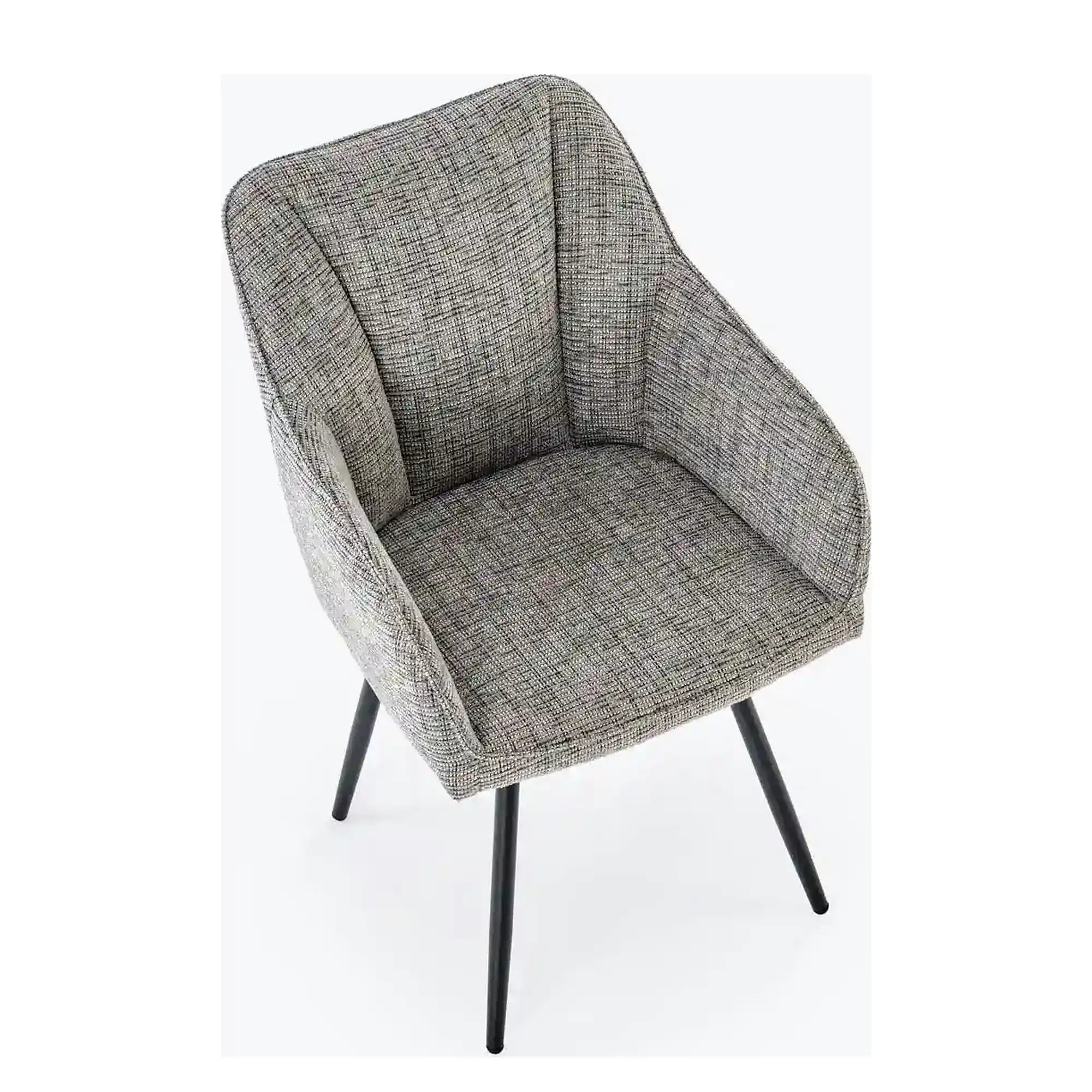 Scaun K576, gri/negru, stofa clasica/otel, 54x60x85 cm