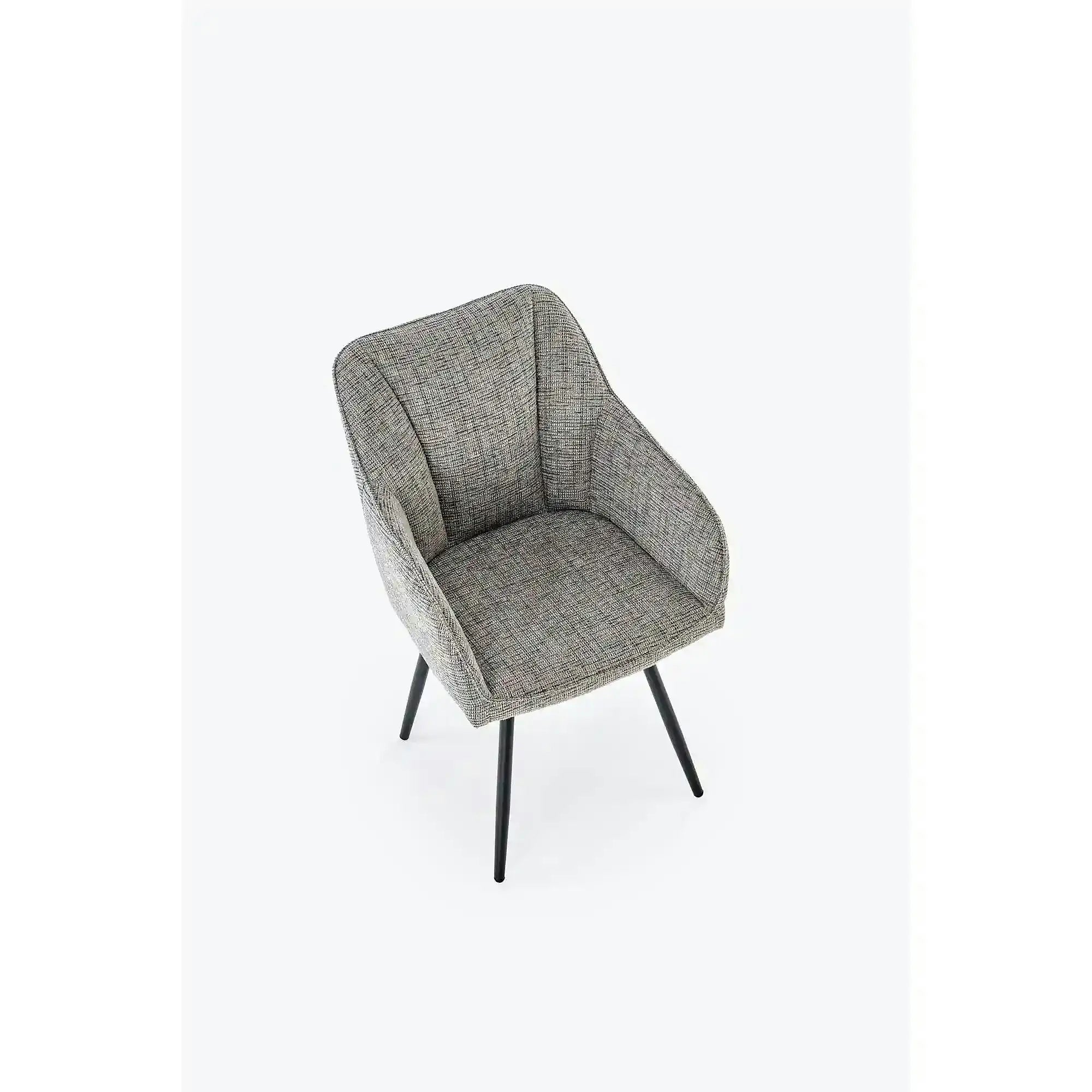 Scaun K576, gri/negru, stofa clasica/otel, 54x60x85 cm