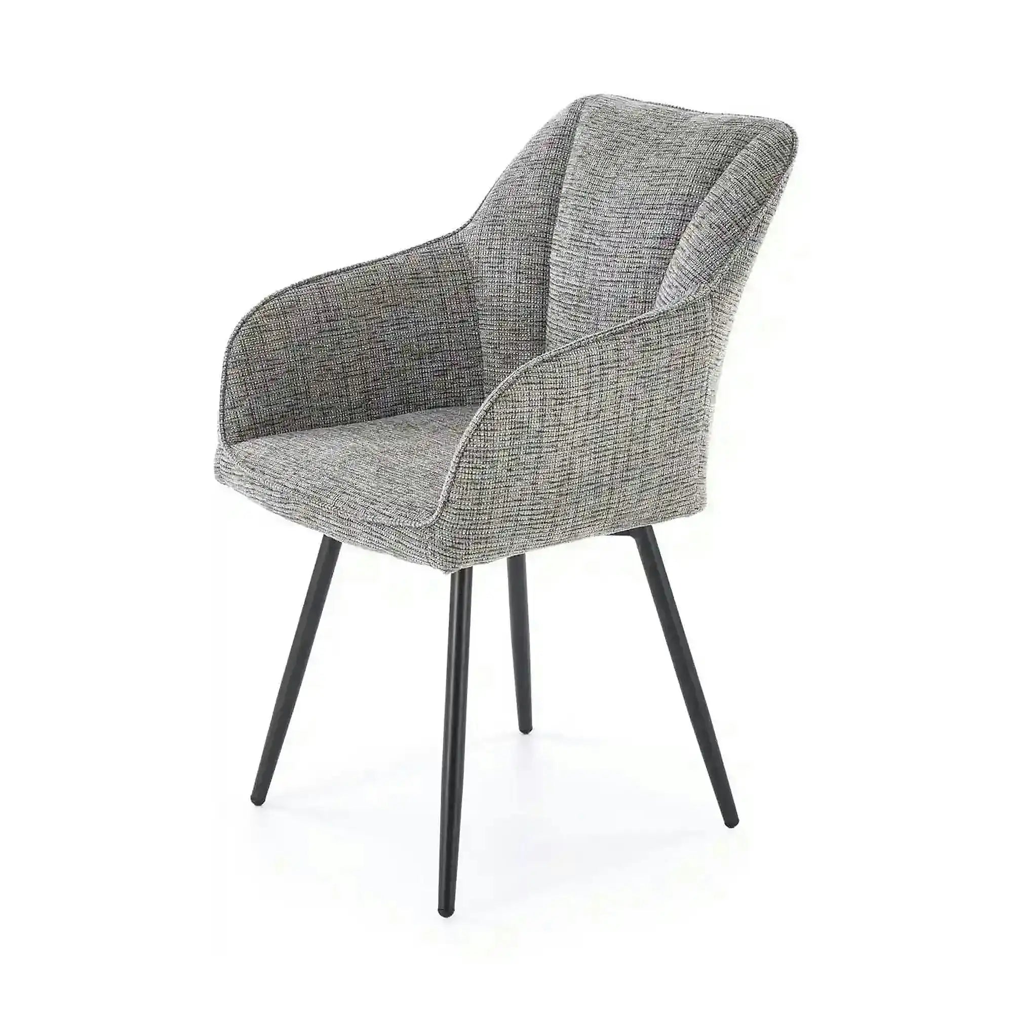 Scaun K576, gri/negru, stofa clasica/otel, 54x60x85 cm