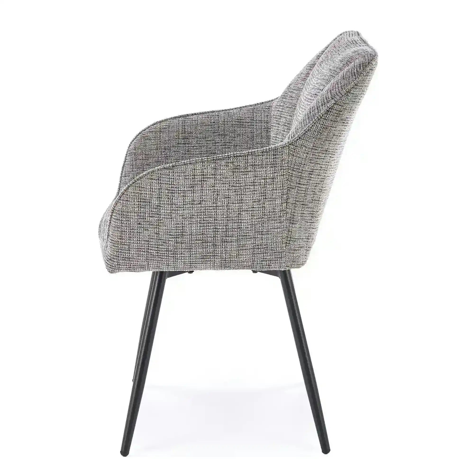 Scaun K576, gri/negru, stofa clasica/otel, 54x60x85 cm