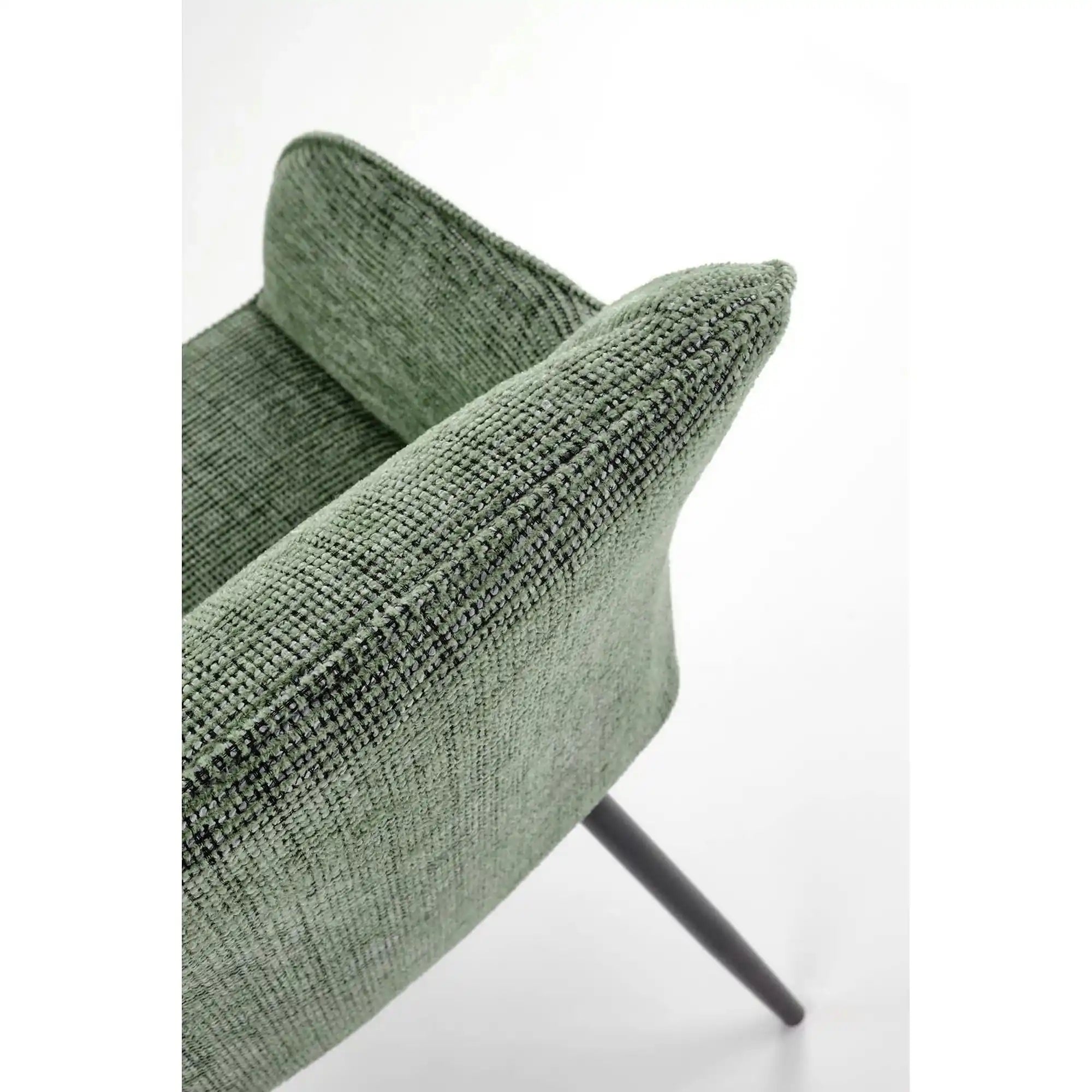 Scaun K576, verde olive/negru, stofa clasica/otel, 54x60x85 cm