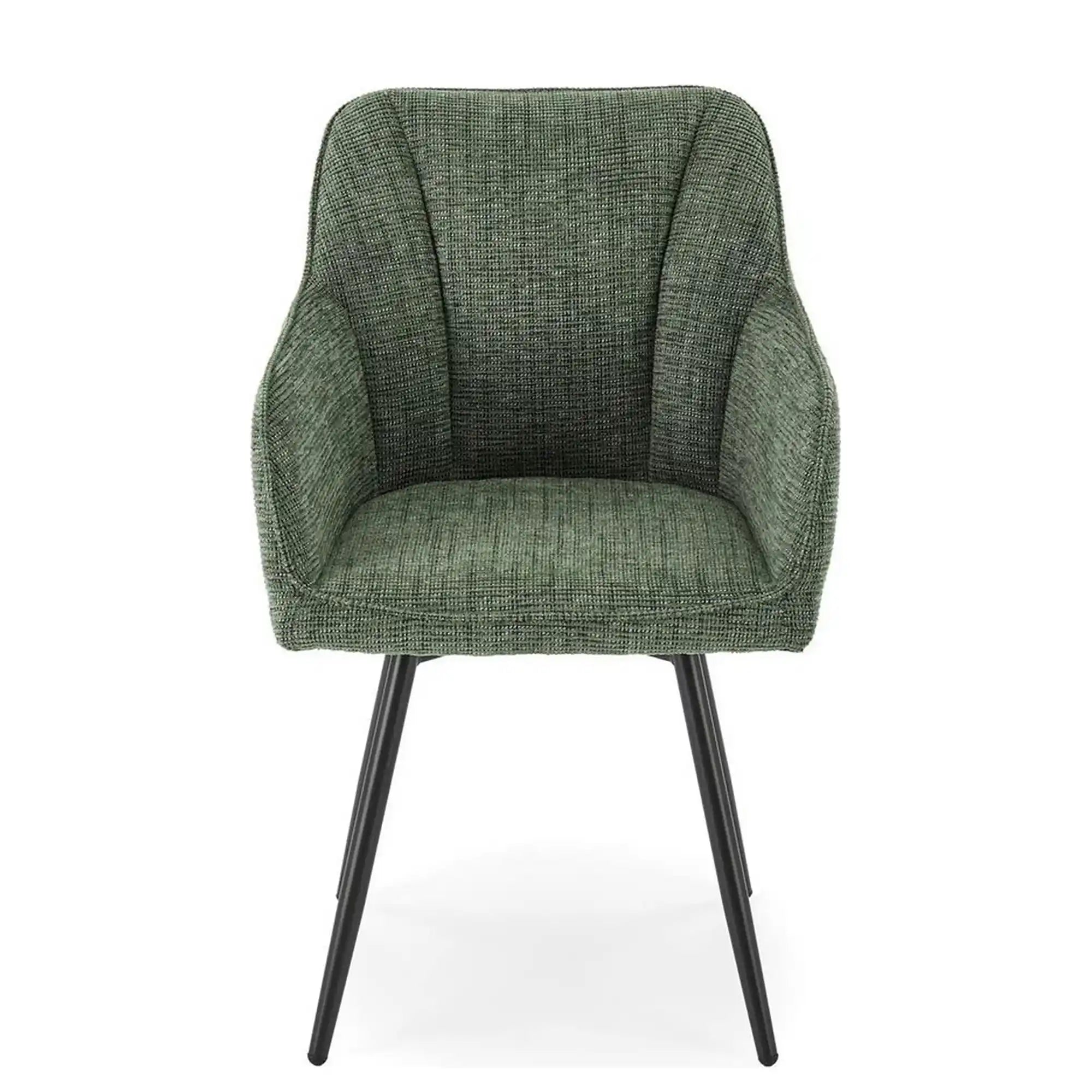 Scaun K576, verde olive/negru, stofa clasica/otel, 54x60x85 cm