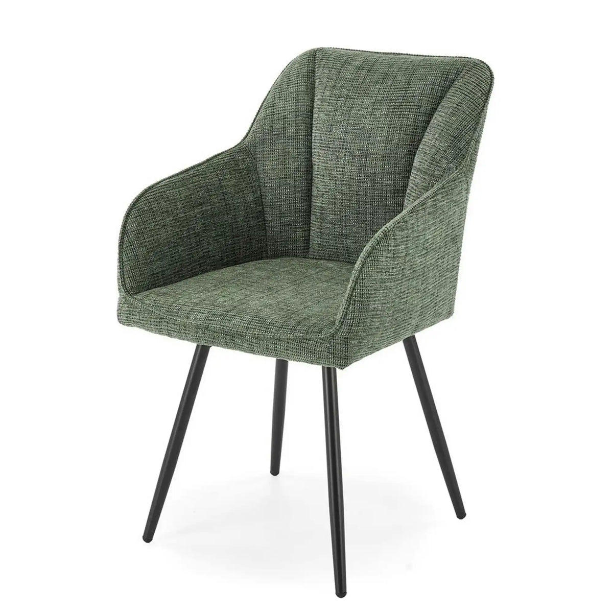 Scaun K576, verde olive/negru, stofa clasica/otel, 54x60x85 cm