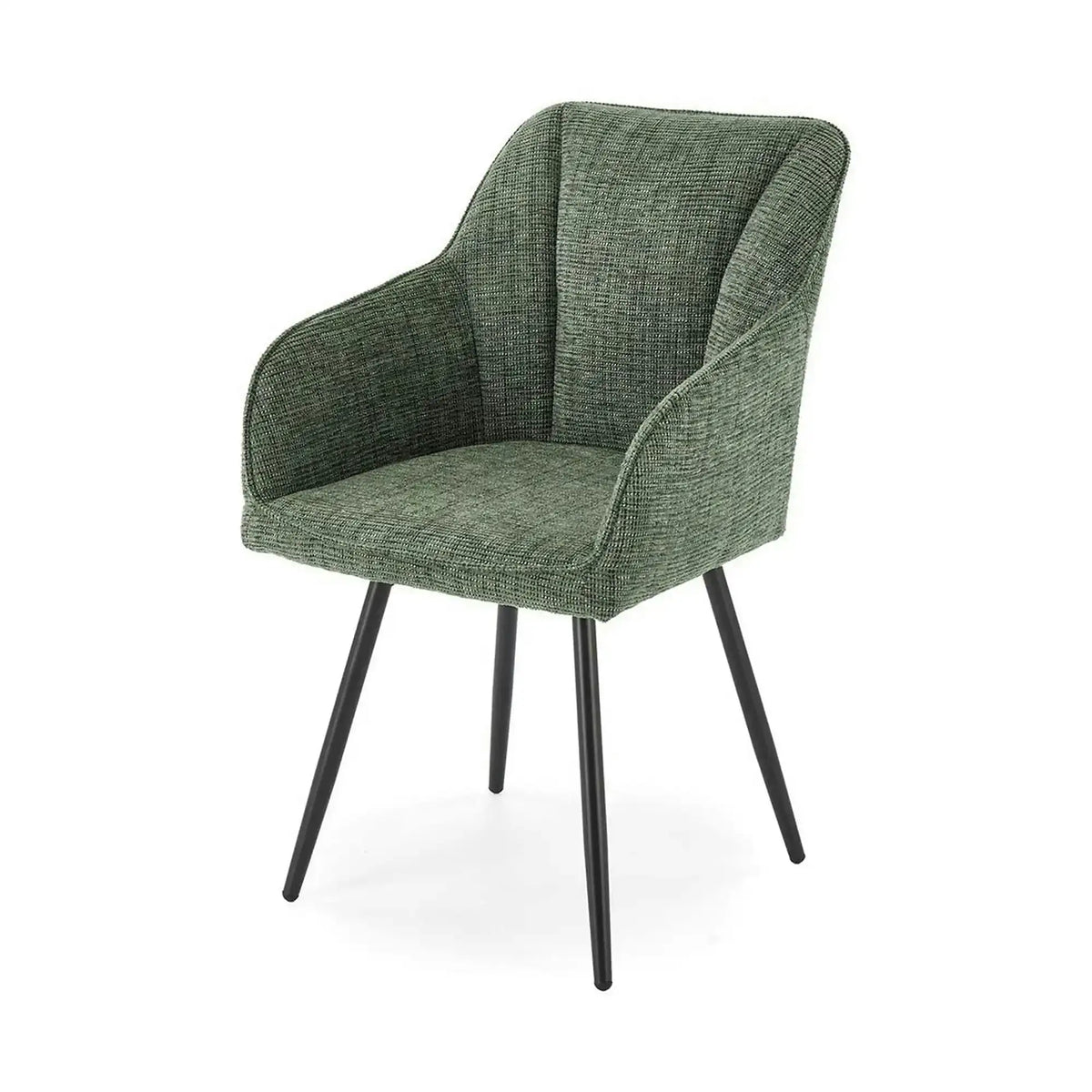 Scaun K576, verde olive/negru, stofa clasica/otel, 54x60x85 cm