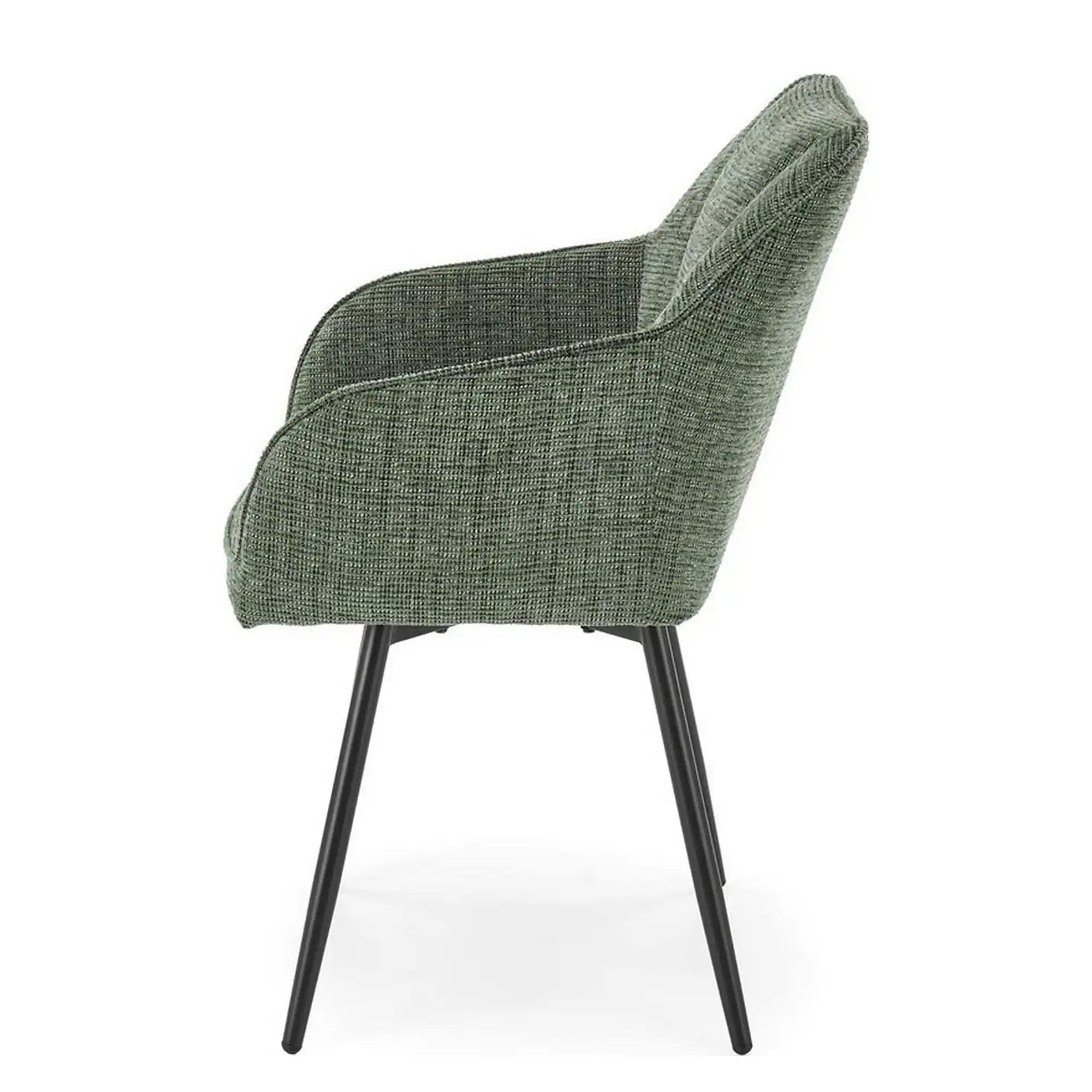 Scaun K576, verde olive/negru, stofa clasica/otel, 54x60x85 cm